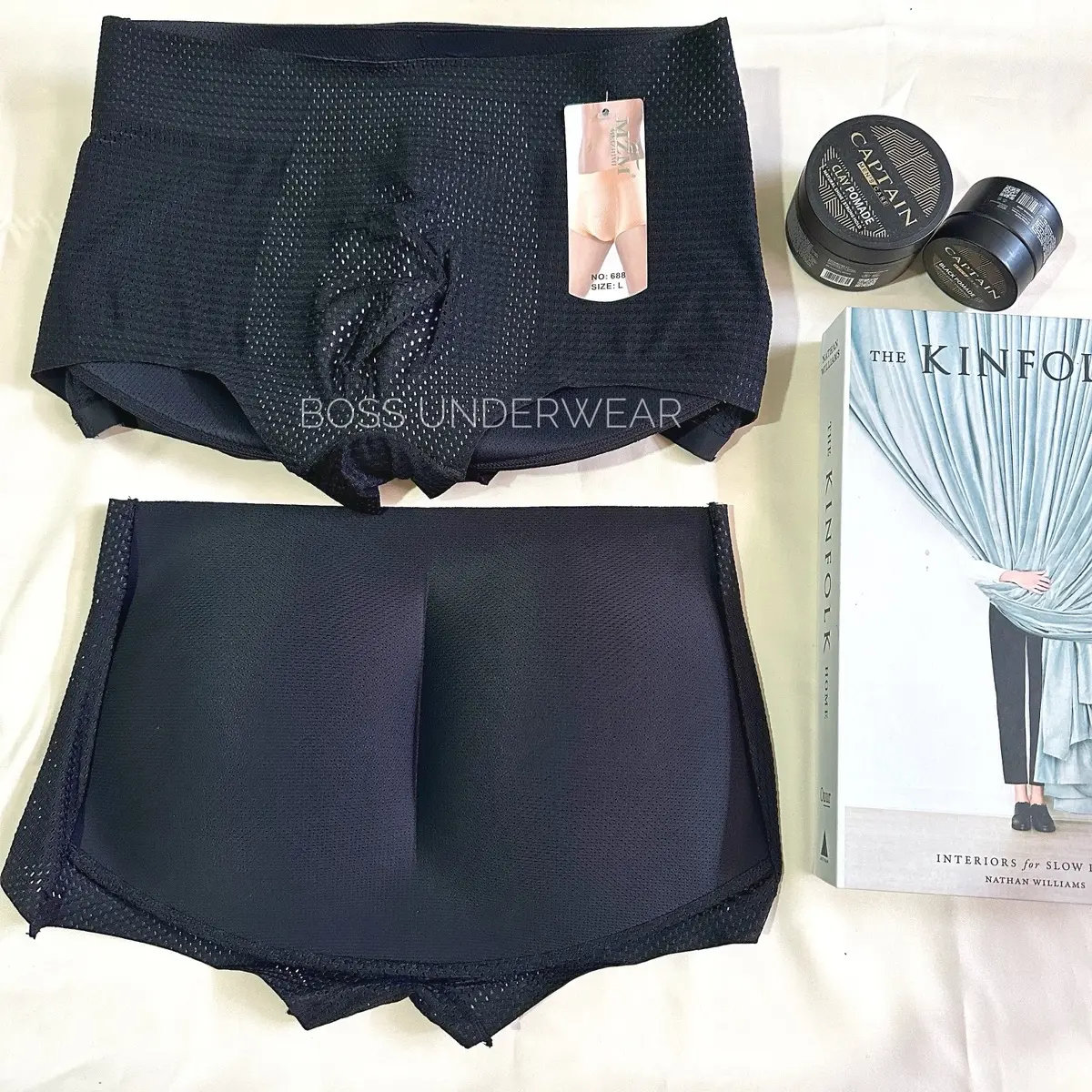 Celana busa pantat pria/ celana dalam busa/ busa penambah volume/ fashion pria Boxer Cowok