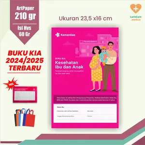 Buku Kia Terbaru New 2024/2025, Ready Stok, Buku Kesehatan Ibu dan Anak, buku pink, Buku Kia Grosir