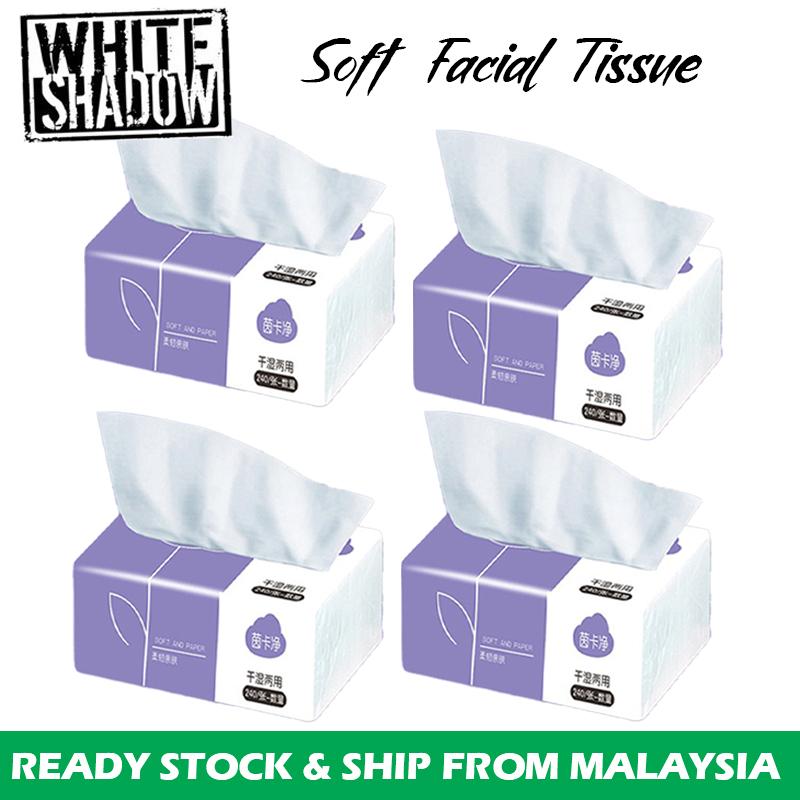240 Sheets Disposable Soft Tissues Wet Dry Dual-Use Baby Tissue ...