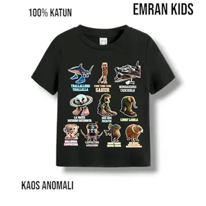 Atasan kaos distro motif Anomali lucu anak cowok cewek katun combed 24s adem tebal Fashion