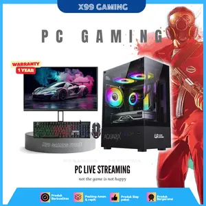 Pc Gaming Editing Core i5 Ram 16GB  GTX 750ti 16GB SSD 128GB HDD 500GB Fullset Monitor-Free packing kayu