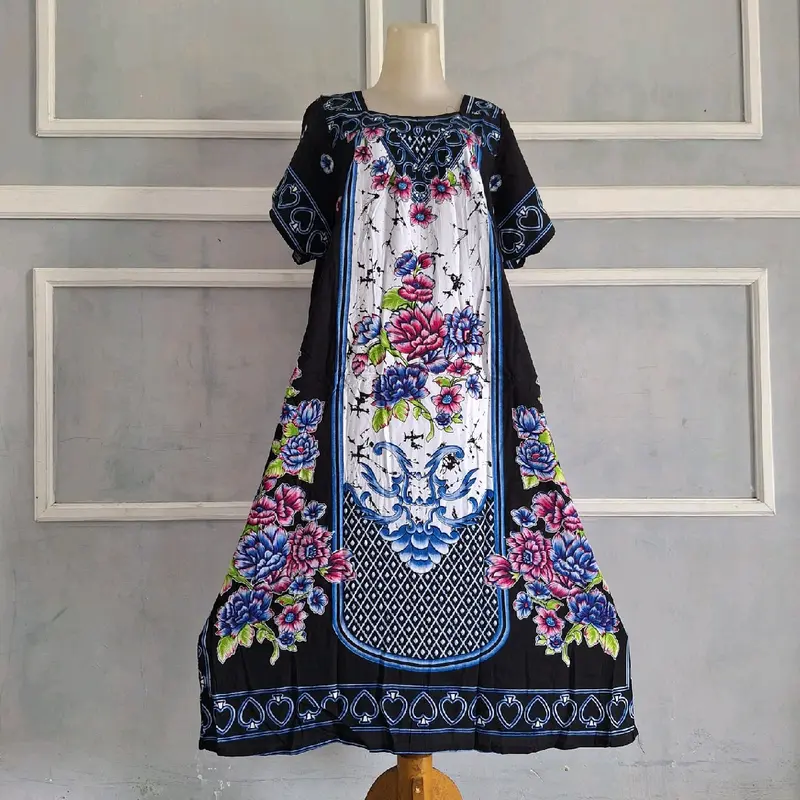 Daster Hengky Sikak motif F Laut & Trisula warna Ld 120cm Pb 110cm Non busui Nyaman di pakai Tidur 3