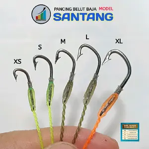 Pancing Belut Model Santang Bahan Baja Kuat Tahan Karat Urek Belut Sawah Anti Mocel