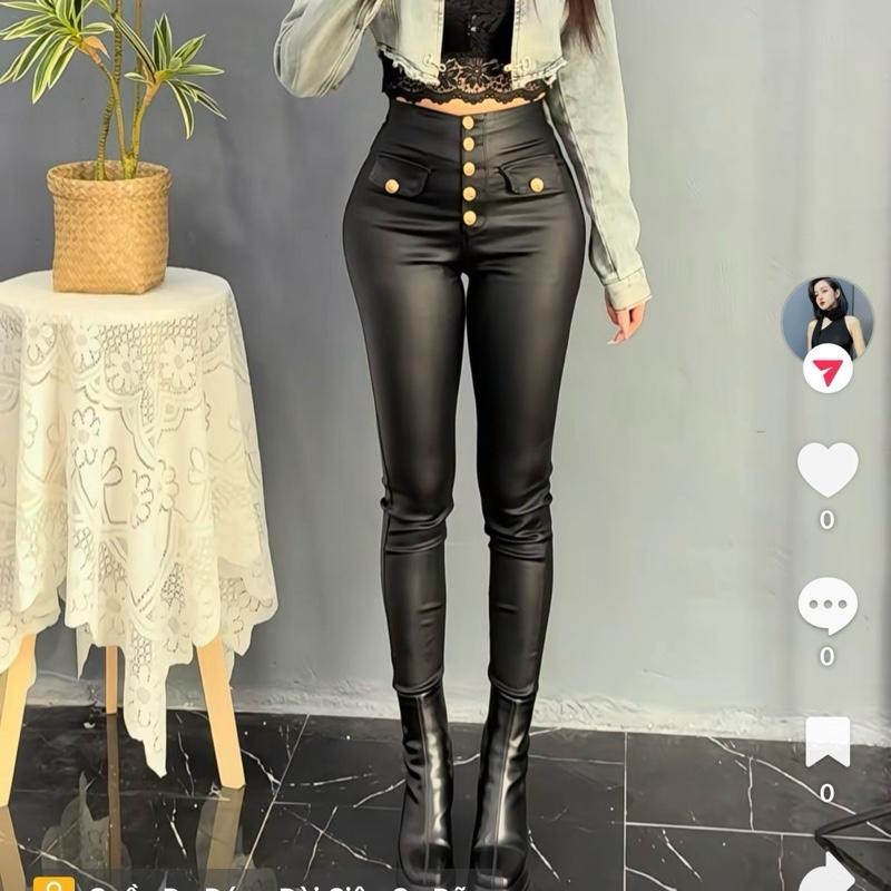 Quần Da Dáng Dài Siêu Co Dãn Quảng Châu