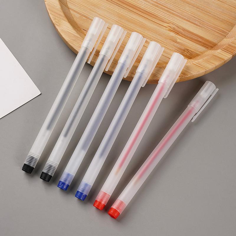 Bút bi ngòi kim 0.5mm, mực đỏ, đen và xanh dương, khô nhanh, viết trơn tru và…