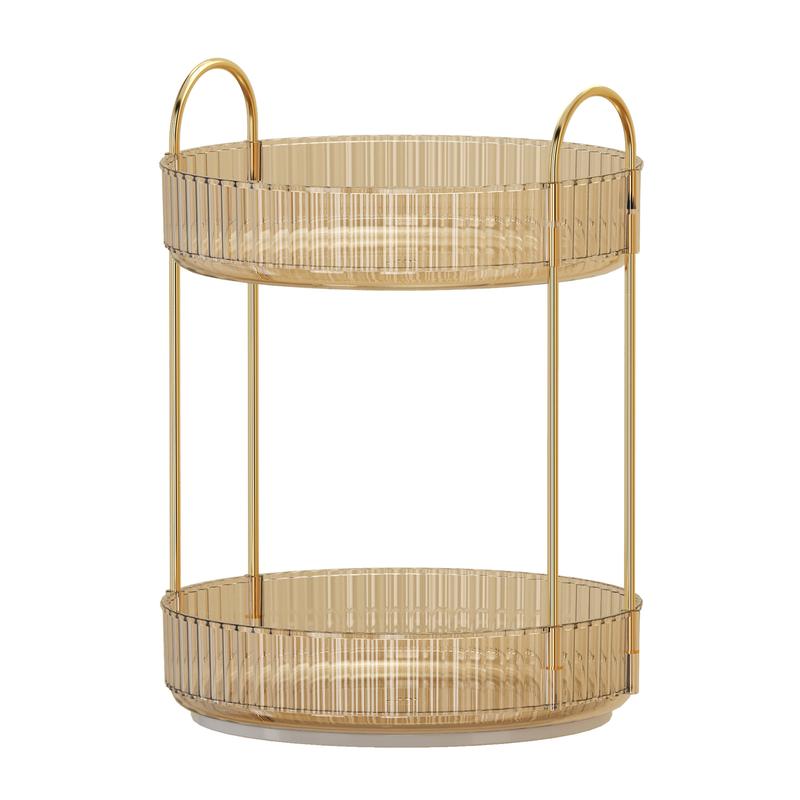 Rotate Luxury Storage Rack Double Layer Three Colors Can be Used ...
