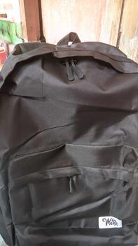 Product Review of Tas Ransel Sekolah Pria Wanita Waterproof Unisex Tas Ransel Cowok Cewek Waterproof Tas Sekolah Sma Tas Kuliah Tas Distro Pria Ransel Waterproof 088 Backpack Hitam Kanvas from r**s 3