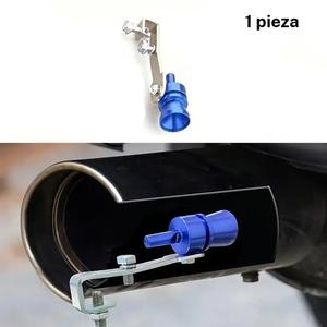 Silbato de sonido turbo para autos, camiones y SUVs, potenciador de sonido de escape elegante, tubo de escape de repuesto duradero de metal, múltiples opciones de colores