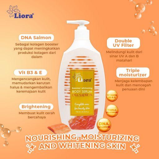 Liora Booster Whitening Body Serum (Extract DNA SALMON) | Body Lotion Sun Protection dan Pencerah Kulit