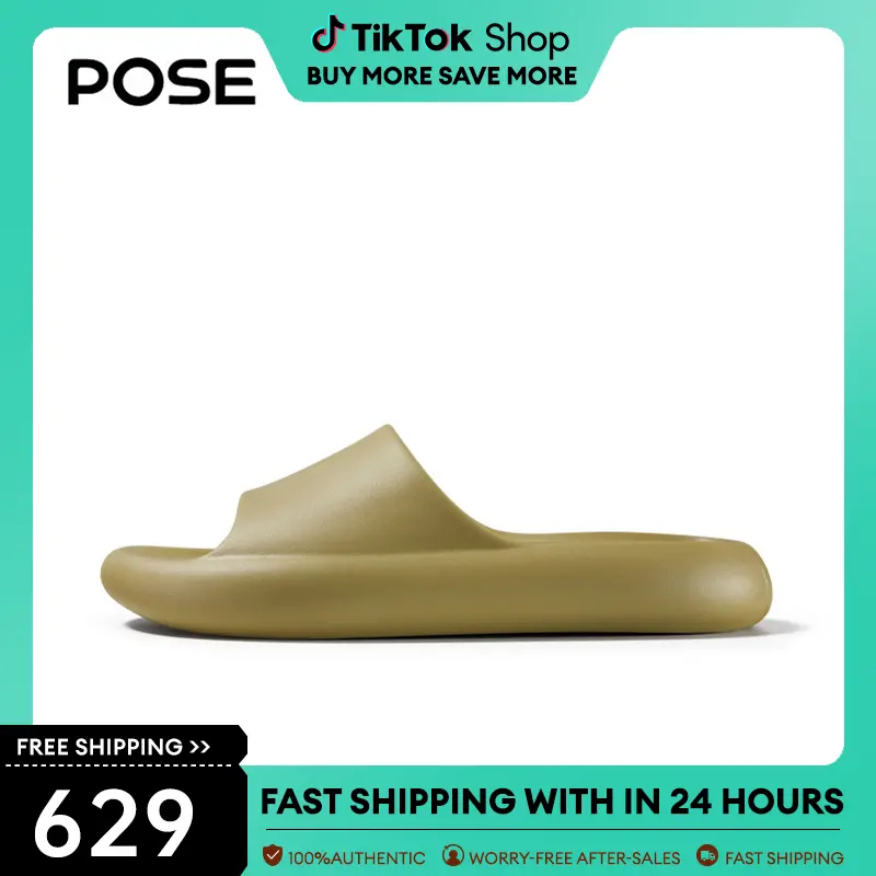 【Livestream】POSE 38 ° Cloud men's and women's slippers EVA RMAXPRO women's fashion shoes bedroom slippers comfort soft flipflop inside and outside slippers Walking Shoes P17502S