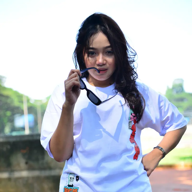 SMR APPAREL - Kaos Tshirt Oversize Text Me Cotton Combed 24s Pria & Wanita Distro Polos Baju Katun Dewasa 5