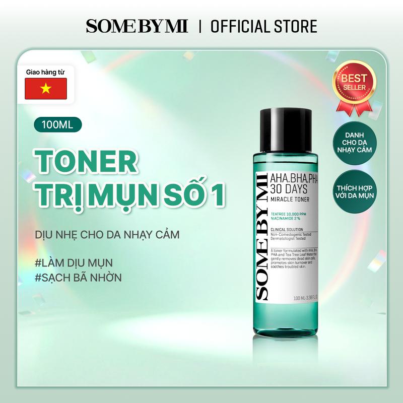 Nước hoa hồng làm sạch da dầu mụn AHA-BHA-PHA 30 Days Miracle Toner 100ml