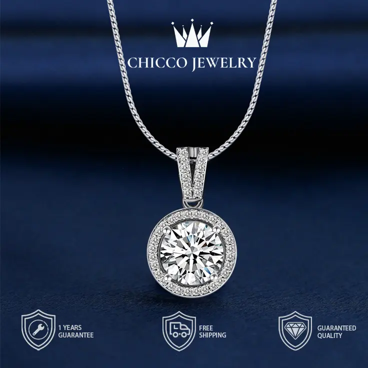 Kalung Wanita Couple Necklace Fashion Couple  Wedding Pasangan Cowo Pria Wanita Berkualitas Dengan High Quality Grade VVS1 5A Store Anti Karat Luntur Berubah Garansi 1 Tahun chicco Jewelry COD 26