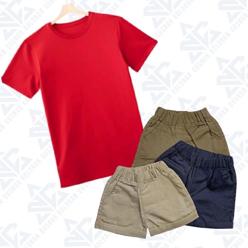 SETELAN celana pendek kaos polos ANAK" PRIA WANITA   / 8bln -7th max berat 15KG 0
