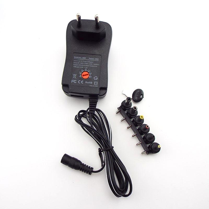 3V 4.5V 5V 6V 7.5V 9V 12V 2A 2.1A AC/DC Adapter Power Supply Plug ...
