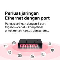 Gambar Mercusys MS105G Desktop Switch 5-Port 10/100/1000 Mbps HUB Switch - MS105G dari Mercusys Official Kota Administrasi Jakarta Utara 3 Tokopedia