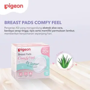 Pigeon Breast Pads Comfy Feel Isi 30pcs / 50pcs Penyerap Asi isi 30 / 50 pcs  Breast Pad Honeycomb