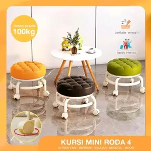 Aw Kursi Bangku Anak Serbaguna Mini Portable Dengan Roda Busa Empuk Premium Tahan Lama