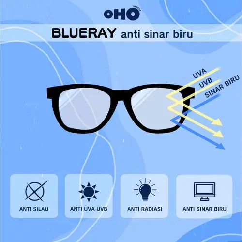 Tambah Lensa Blue-Ray Perempuan Laki-laki