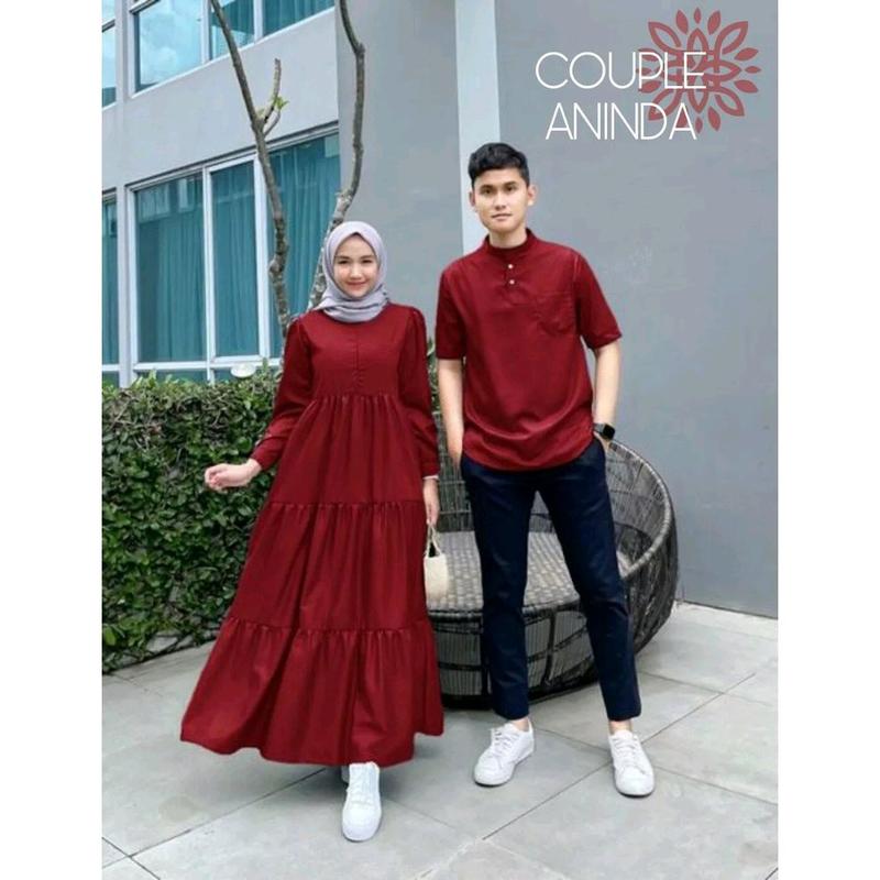 (BEST SELLER) ANINDA COUPLE MUSLIM SUPER JUMBO/BAJU COUPLE LEBARAN/BISA COD/BISA REQUEST UKURAN//BISA COD SELURUH PASANGAN INDONESIA 3
