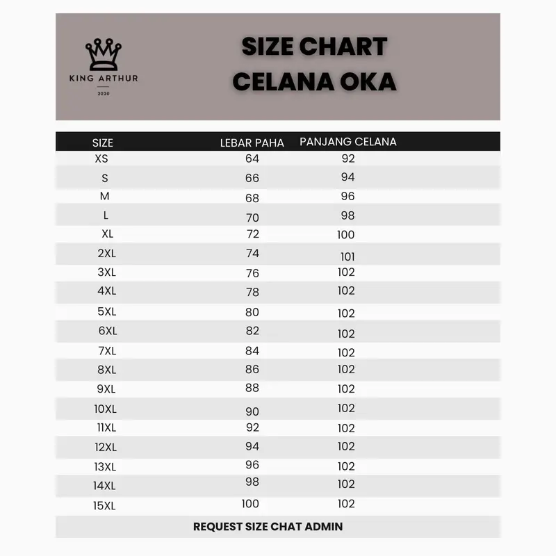 [KingArthur] BAJU OKA LENGAN 3/4 BELAH/CELANA CARGO/BAHAN TOYOBO 100% PREMIUM/ Size XS-2XL / Bisa Request Warna Warna dan Ukuran 2