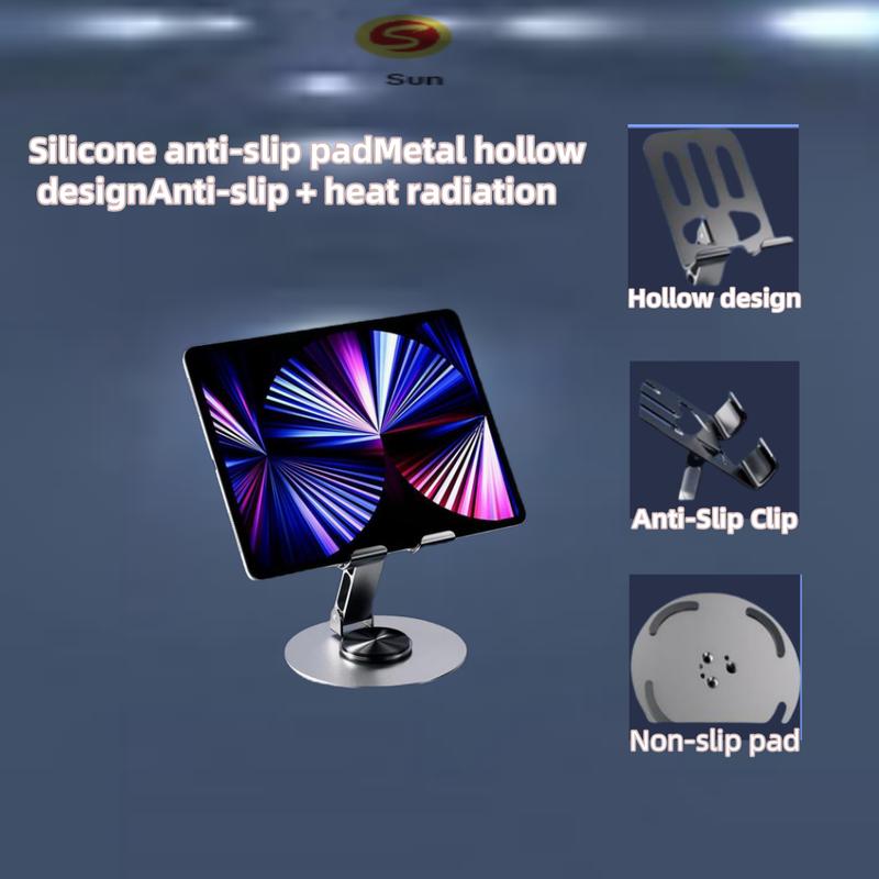 Product Introduction of Giá Đỡ Điện Thoại Di Động Chất Liệu Kim Loại Hợp Kim, Có Thể Xoay Và Gấp Gọn 360 °, Giá Đỡ Để Bàn, Thích Hợp Cho Điện Thoại Di Động Và Máy Tính Bảng 3