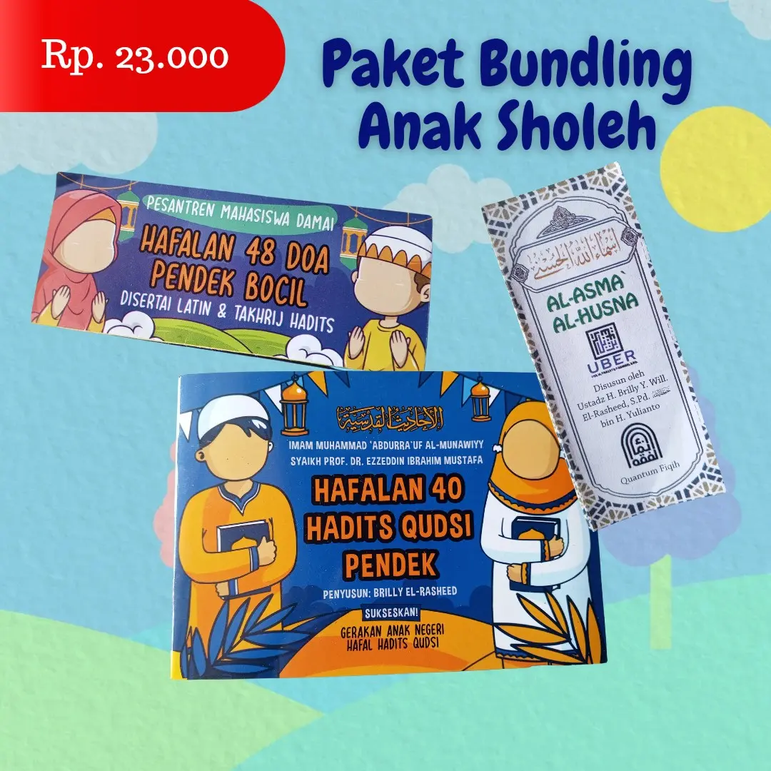 Paket Buku dan Kartu Lipat Bundling Anak Sholeh