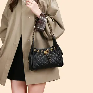 Tas Selempang Bahu Wanita, Elegan & Santai untuk Kerja, Model Rantai