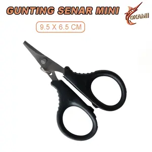 Gunting Senar Pancing Kecil Tajam Praktis Berbahan Stainless Steel Gagang Ergonomis Hitam - PJLYJ5419 senar pancing