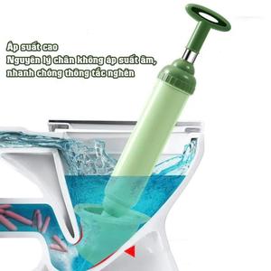 Cây Thông Thụt Bồn Cầu Dụng Cụ Thông Tắc Nghẽn Toilet Nâng Cấp Bằng Khí Nén Cực Mạnh Tiện dụng