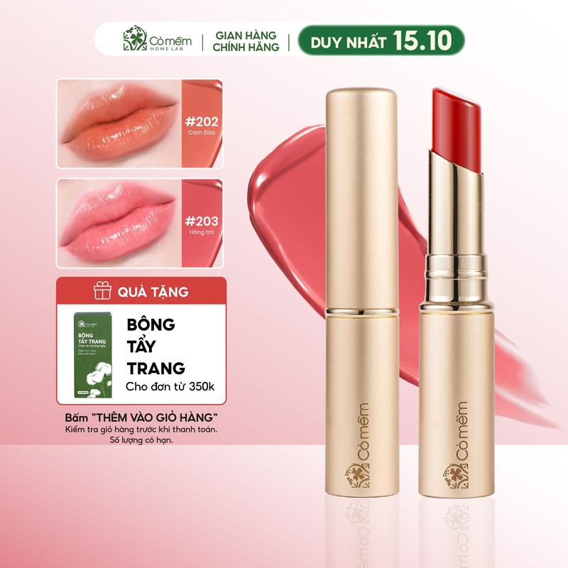 Son dưỡng môi Nhiên Cỏ Mềm chứa Maxilip giúp dưỡng ẩm giảm nếp nhăn và hỗ trợ ngừa lão hoá môi 3g Nữ Skincare Son Môi