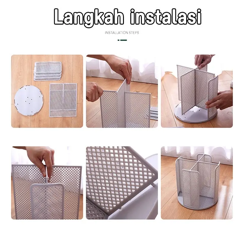 Penyelenggara Dapur Rak Penyimpanan Multifunksional Pemilik Cangkir Kertas Rotasi Gratis 360 Derajat 2