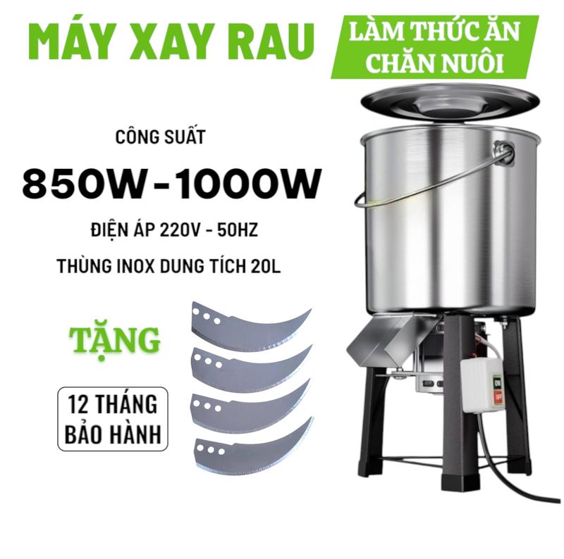 tặng lưỡi dao Máy Băm Thức Ăn Cho Gia Súc Gia Cầm Lợn Gà 750W Máy Xay Thức Ăn…