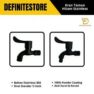 Kran Air Keran Taman Tembok Stainless Sus 304 Dijamin Anti Karat Komplit Ada Cucut Taman Dan Tembok Selang
