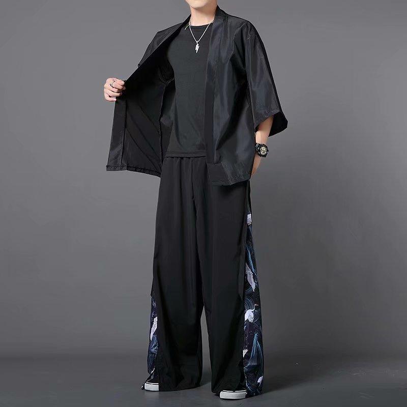 Product Introduction of Summer Shirt 3 Piece Set, Summer Casual Sunscreen Half Sleeve Ancient Style Shirt, Unisex 6