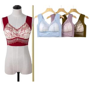 Plus Size Comfortable Bra Lace Backless Bralette Integrated Tube Top Underwear for Women Thin Adjustable Gathered bralette