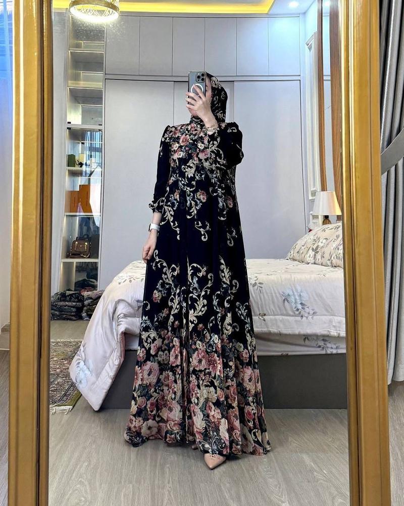 Product Introduction of Gamis set hijab arsyila gamis wanita dress mewah busui friendly gamis elegan setelan hijab gamis wanita Panjang rayon Diamond gamis Motif Muslim Rayon Nyaman 21