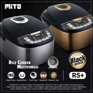 Digital Rice Cooker Magic Com Mito R5 Plus Kapasitas 2 Liter 8 IN 1 - HITAM