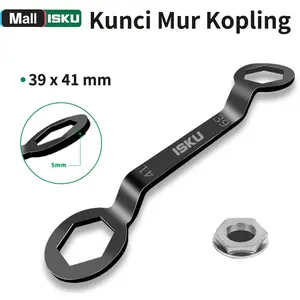 ISKU Kunci Kopling CVT Pully Matic 39x41mm Tahan Korosi Bahan Baja Crom Vanadium Ideal untuk Pasang Lepas Mur Kopling Motor Matic