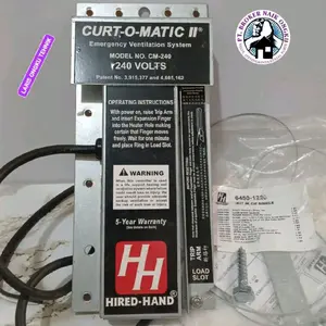 CURT-O-MATIC II PENGATUR TIRAI TERPAL CLOSED HOUSE CURTAIN DROP 240V Model no.cm-240