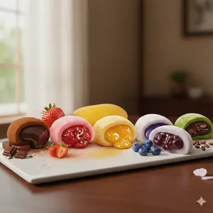 PROMO 40 Pcs + Bonus 2 Free! 7 Rasa Mochi Koshoku Super Lembut Kenyal Snow Creamy Halal Camilan Kekinian Viral Jajanan Viral Best Seller