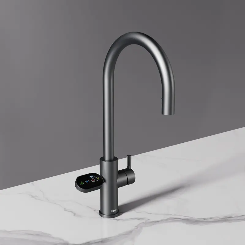 ARNO Flex 5 in 1 Brushed Gunmetal Instant Boiling Hot Water Tap 0