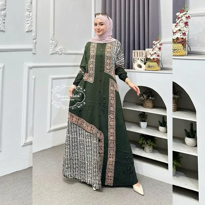LUXURY DRESS by REMAR OFFICIAL - Gamis Muslim Wanita Terbaru Dress Lebaran Kondangan Size M-XXXL 1