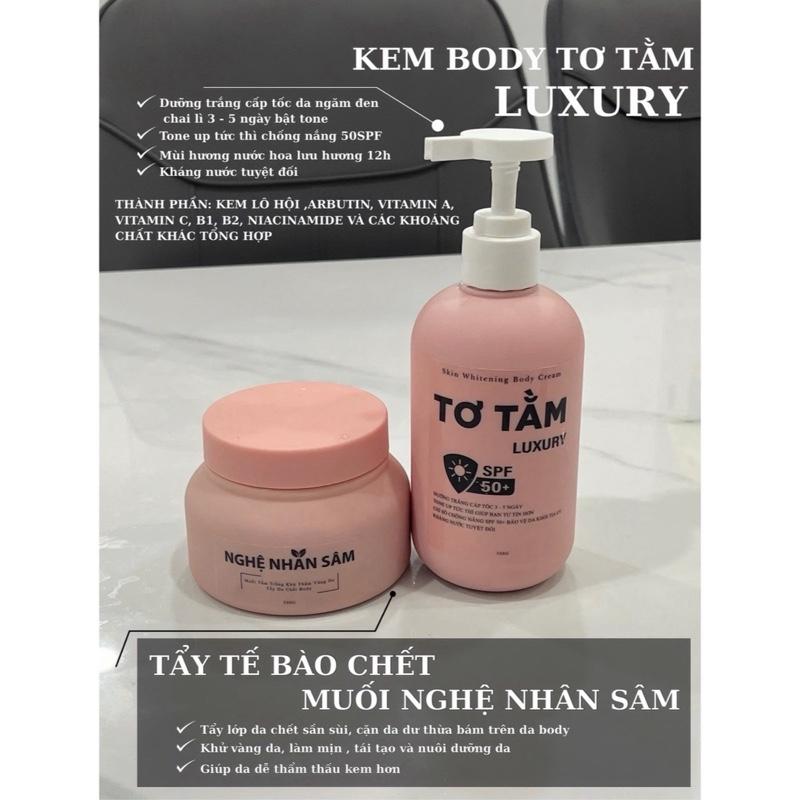  Kem Body Dưỡng Trắng Cấp Tốc 300g   bất chấp mọi loại da chai lì   tặng hủ Ttbc muối nghệ nhân sâm khử vàng da 