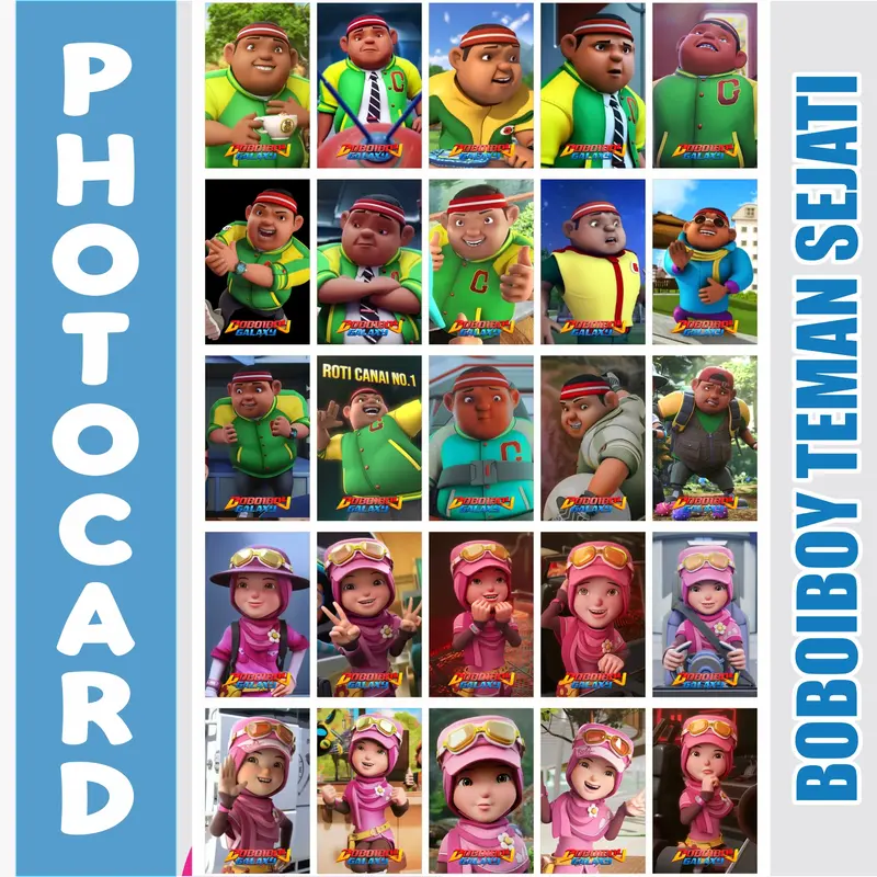 100 Pcs Photocard Boboiboy dan Teman-temanya Bonus Innerslave 2