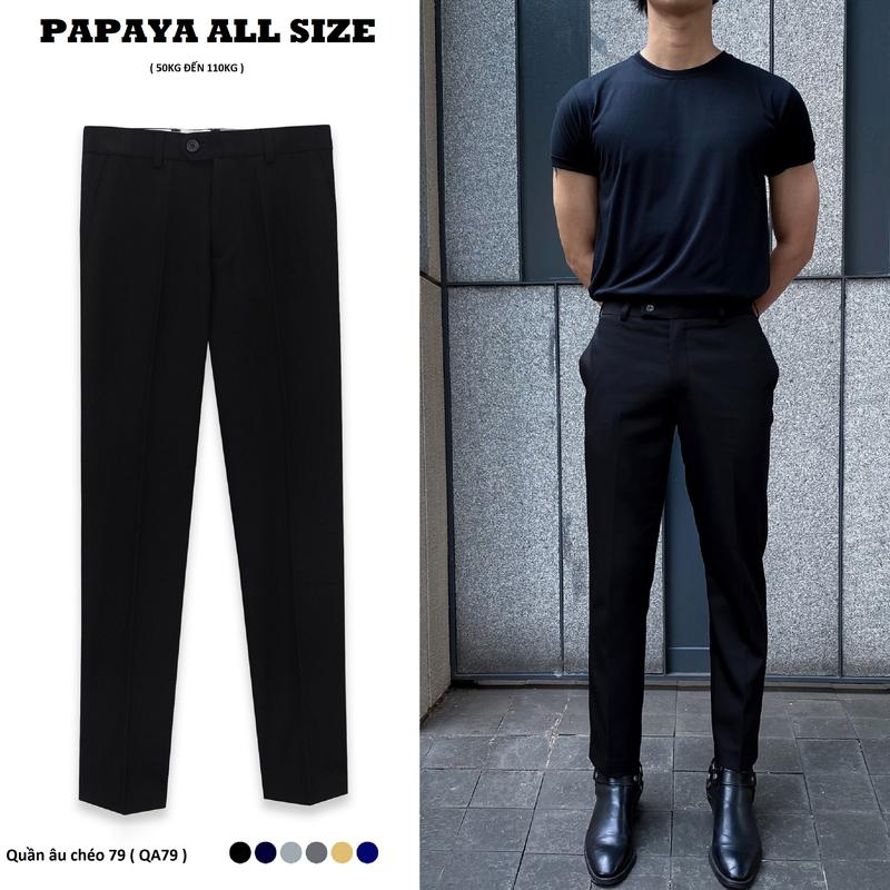   Có Bigsize  Quần âu nam chất vải chéo 79 Luxury cao cấp siêu bền form slim fit. QA79 