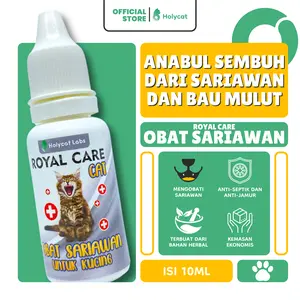 Holycatlabs Perawatan Sariawan KUCING AMAN UNTUK KUCING HAMIL DAN MENYUSUI 10ML