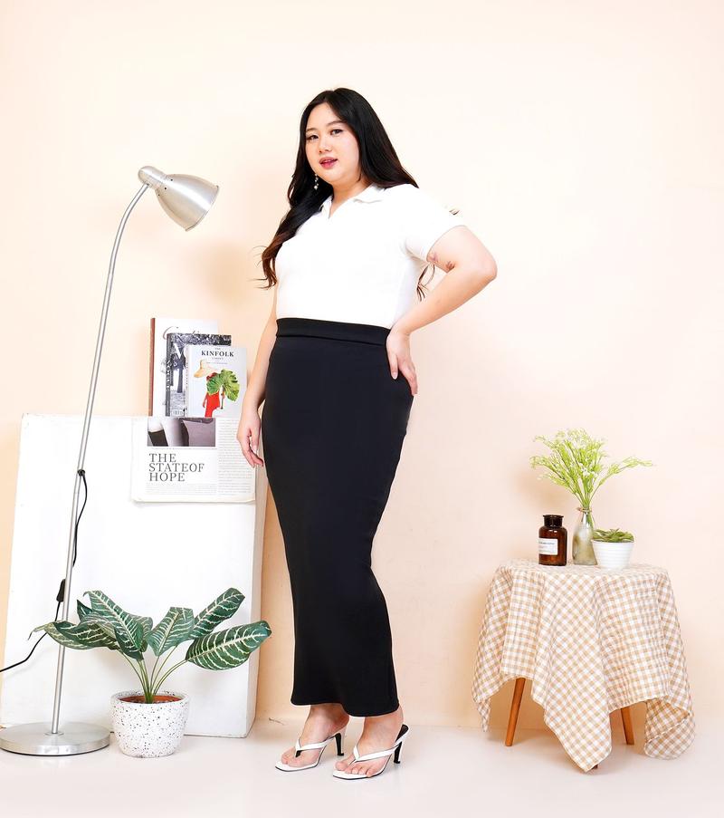 Product Introduction of HYGET ROK SPAN PANJANG SCUBA SIZE JUMBO | Rok Kerja Formal | Rok Basic 19