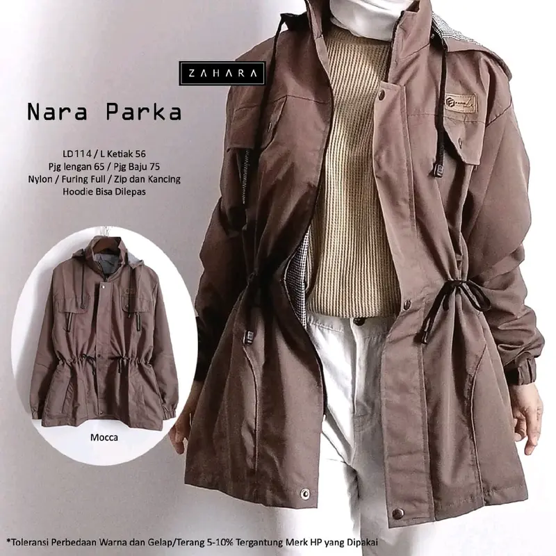Nara Parka Jacket Wanita Bestseller by Zahara 3
