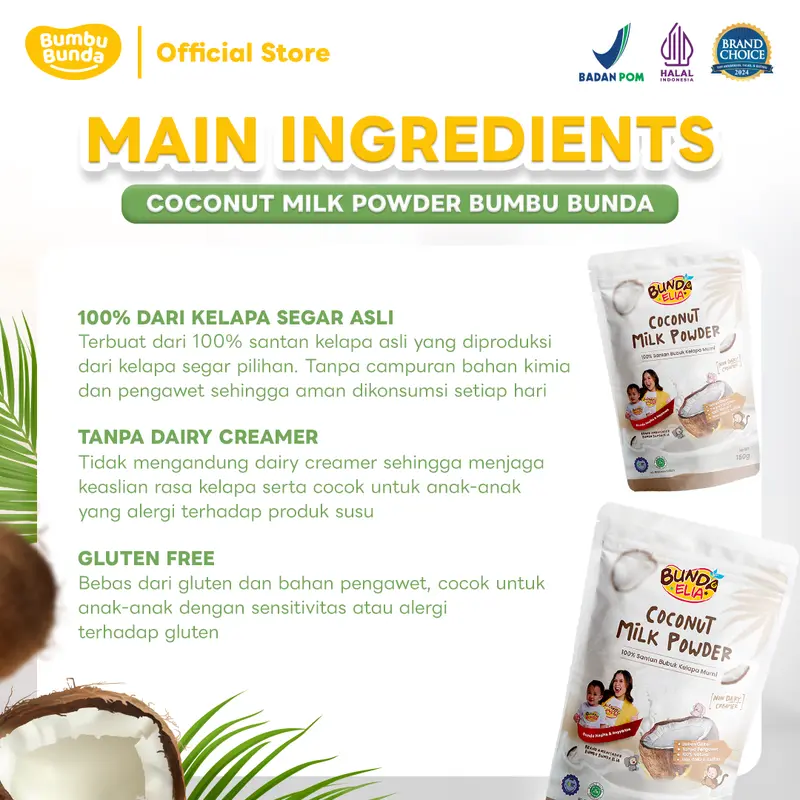 Bumbu Bunda by Elia Coconut Milk Powder Santan Bubuk Kelapa 3